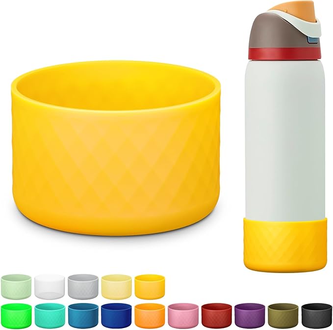 Silicone Boot for Owala Water Bottle 24 oz 32 oz 40 oz, Anti-Slip Protective Sleeve for FreeSip/Twist/Flip Stainless Steel Water Bottles Accessories BEONSKY