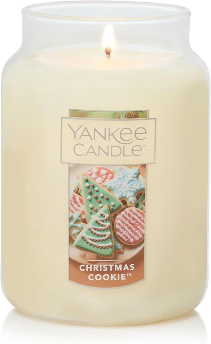 Yankee Candle Christmas Cookie Scented Classic 22oz Large Jar Single Wick Candle Over 110 Hours of Burn Time Perfect for Holiday Gifting and Celebration - Bloomnest