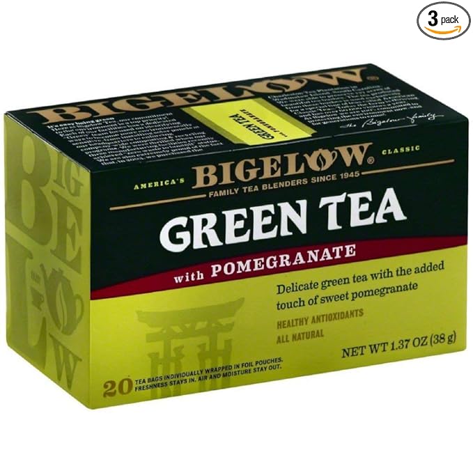 Bigelow Tea Green with Pomegranate 20 Bags (Pack of 3) - Bloomnest