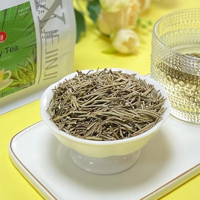 XIEJINJI Rosemary Tea, 40 Tea Bags – Pure Natural Rosemary Leaves for Digestive Support & Improved Circulation, Antioxidant-Rich, Caffeine-Free, Eco-Conscious Tea Bags - Bloomnest