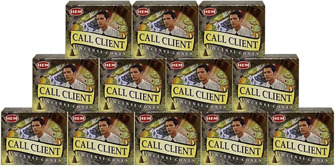 TRUMIRI Incense Cone Holder Bundle with Hem Call Clients Incense Cones - Pack of 12 (Approx 120 Cones)