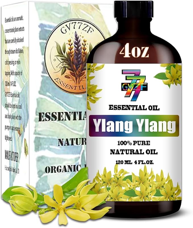 Ylang Ylang Essential Oil (4 oz / 120 ml) – Ylang Ylang Oils for diffusers, humidifiers, Home Baths, Cleaning Products, Yoga, DIY Soaps and DIY Scented Candles - Bloomnest