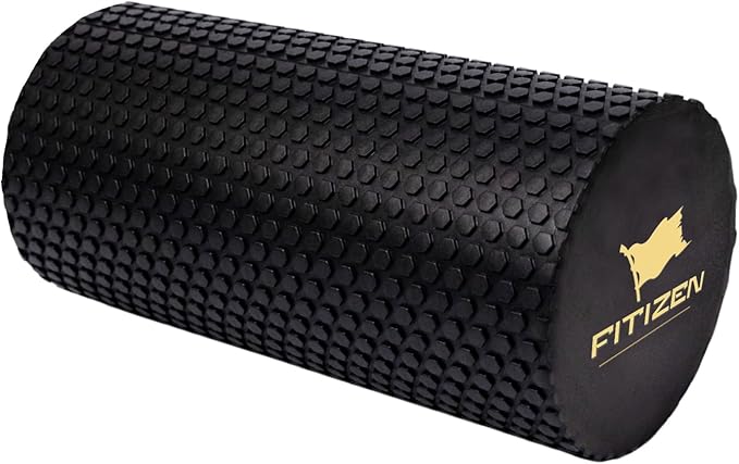 Fitizen Foam Roller – Muscle Massage Rehab Stiff Back Pain Physical Therapy Deep Tissue Firm Exercise Equipment Home Gym Stress Yoga Pilates for The Fit Citizen by FitNation - Bloomnest