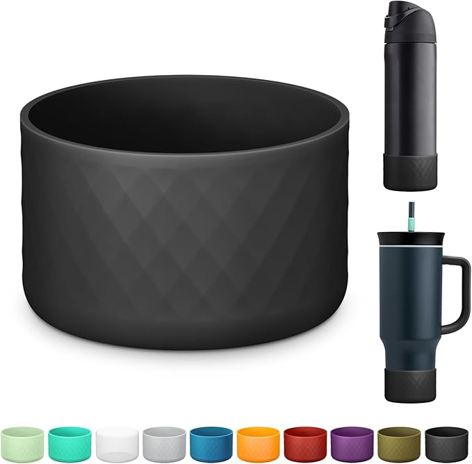 Silicone Boot for Owala Water Bottle 24 oz 32 oz 40 oz, Anti-Slip Protective Sleeve for FreeSip/Twist/Flip Stainless Steel Water Bottles Accessories BEONSKY