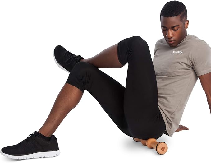 Body Back Wood Back Roller, Spine Stretcher & Aligner, Ma Roller, Back Cracker for Back Pain Relief and Muscle Recovery, Manual Back Massager, Wood Therapy Massage Tool (15 inch) - Bloomnest