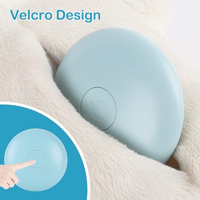 Heartbeat Dog Toy for Puppy- Helps for Dog Anxiety Relief and Calming Aid, Stuffed Animal Anxiety Calming Behavioral Aid Puppy Heartbeat Toy Sleep aid for Dogs Cats Pets - Bloomnest