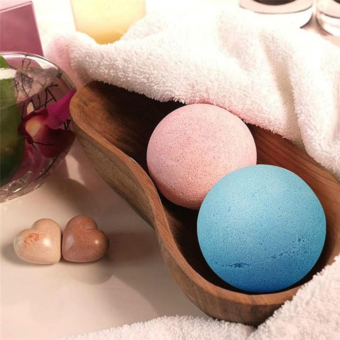 Bath Bombs Gift Set,Organic Handmade Large Fizzer with 100% Natural Materials for Kids, Women Men, Best Gift for All Festivals including lemon, rose, lavender, vanilla, green tea, ocean(6pcs) - Bloomnest