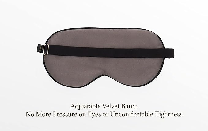 Premium 25 Momme Mulberry Silk Eye Mask for Sleeping (Midnight) - Bloomnest