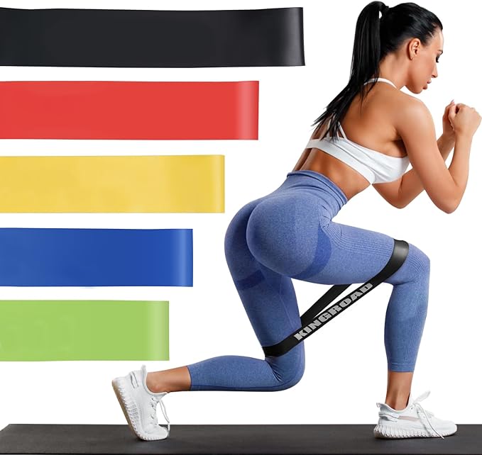 Resistance Band Pull Up Assistance Bands,Set of 5 Resistance Heavy Duty Exercise Stretch Fitness Bands for Stretching Power Lifting Workout Training with Instruction Guide - Bloomnest