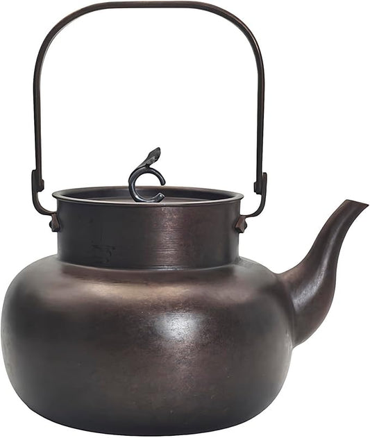Elegant Chinese Style Copper Tea Kettle For Stovetop, YJX Non-Coating Copper Teapot with Stainless Steel Infuser For Loose Tea, Solid Tea Pot For 2-4 Cups (1600ml-Bronze) - Bloomnest