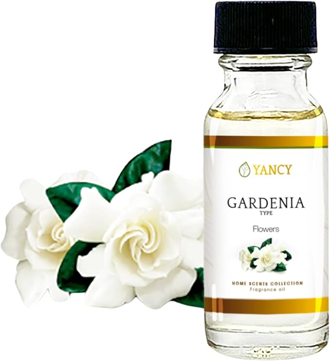 YANCY Gardenia Home Collection Fragrance Oil (1/2 oz), Pure Gardenia Floral Scent, Elegant Fragrance for Diffusers, Oil Burners & Aroma Lamps, Fresh Floral Ambiance for Any Room YancySpa