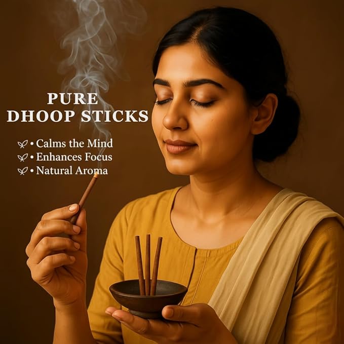 Yajna Frankincense-and-Myrrh-100%-Natural-Incense-Bambooless-Dhoop-Sticks Handmade-Organic-Chemicals-Free for-Relaxation-Positivity-Yoga-Meditation The-Best-scents-4.5-Inches-20-Count
