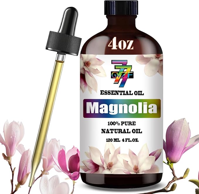 Magnolia Essential Oil (4 oz/120 ml) — Magnolia Oils for Aromatherapy, diffusers, humidifiers, Home fragrances, DIY Skincare, soap Making, DIY Candle, Relaxation, Yoga, and Meditation - Bloomnest