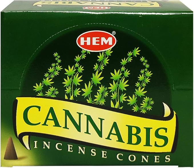 Cannabis Incense Cones and Cone Incense Burner Bundle Insence Insense Hem Incense TRUMIRI