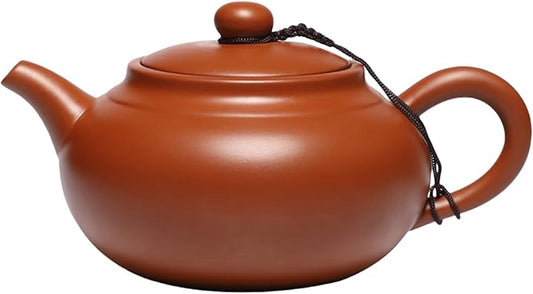 Teapot 14oz Large Capacity Chinese Yixing Zhuni Clay Tea Pots Infuser for Loose Tea Handmade Gift