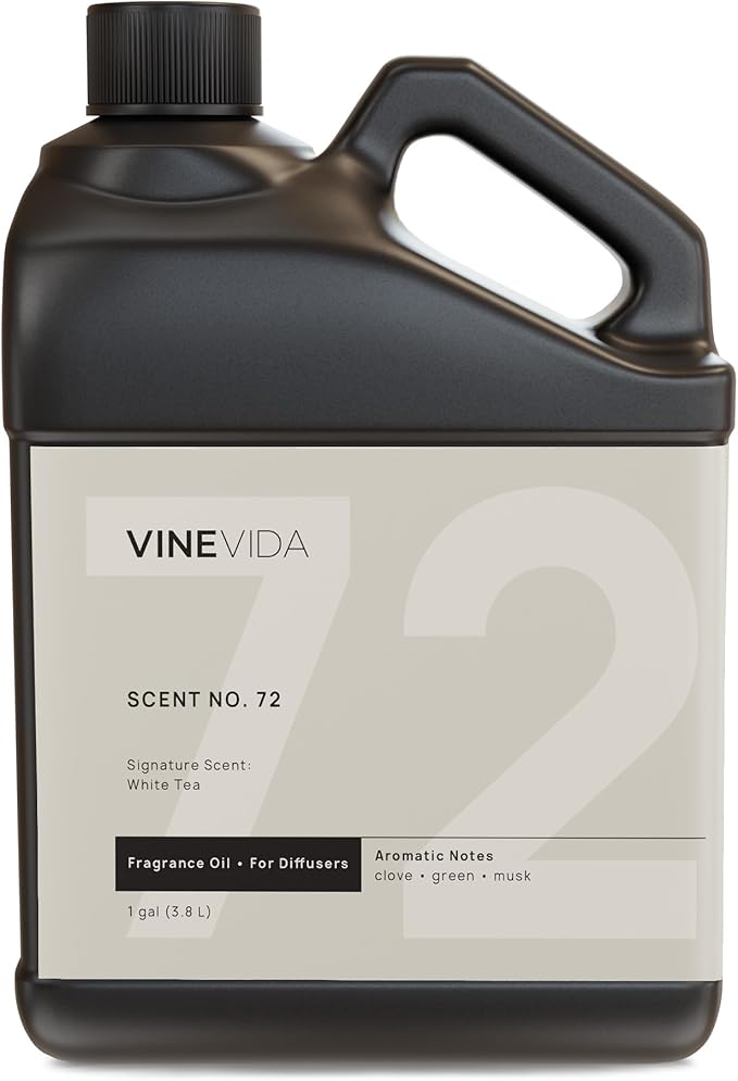 VINEVIDA White Tea Fragrance Oil for Cold Air Diffusers - (128 Fl Oz) - Essential Oils for Diffuser Oil Refill & Air Freshener Room Spray - Bloomnest