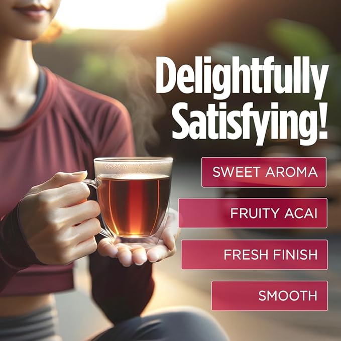 VitaCup Slim Instant Tea Packets for Diet Support, Oolong Tea w/B Vitamins, Garcinia, Inulin & Acai, On-The-go Instant Sticks, 48 Ct - Bloomnest