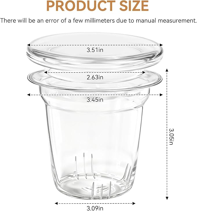 Universal Glass Tea Cup Infuser With Dual-Purpose Lid/Coaster for Teabloom,Glass Filter for Loose Leaf Tea Steeper Basket,Leak Proof Lid,Heat Resistant Cup With Filter - Bloomnest