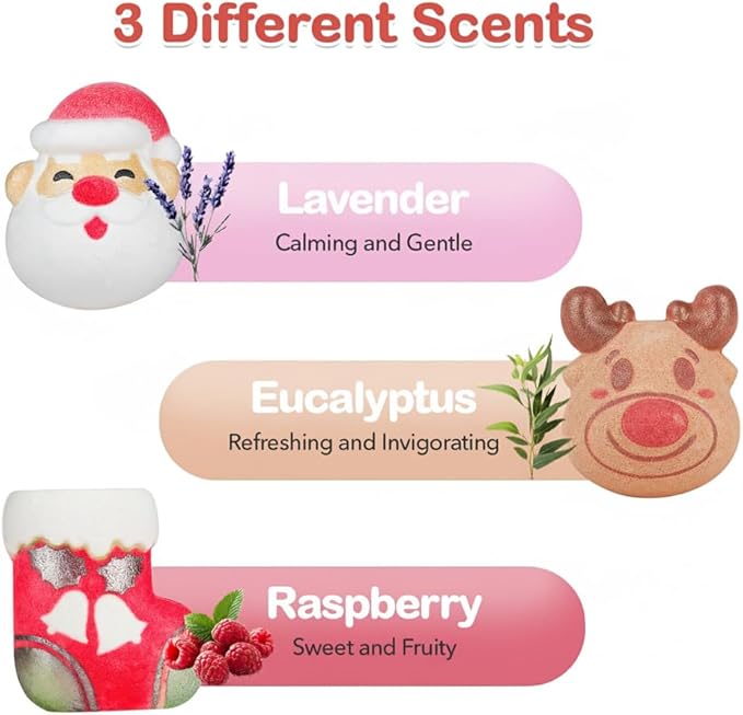 Bath Bomb Gift Set 9 Packs for Girls and Boys, Handmade and Nature Bath Bombs with Surprise for Kids, Perfect for Bubble Bath, Christmas Birthday Gifts for Kids Toddler Women - Bloomnest