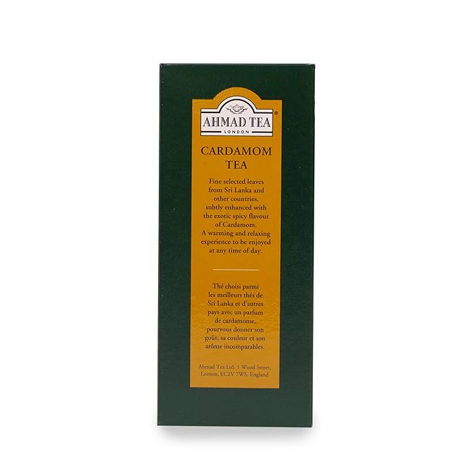 Ahmad Tea Black Tea, Cardamom Loose Leaf, 454g - Caffeinated & Sugar-Free - Bloomnest