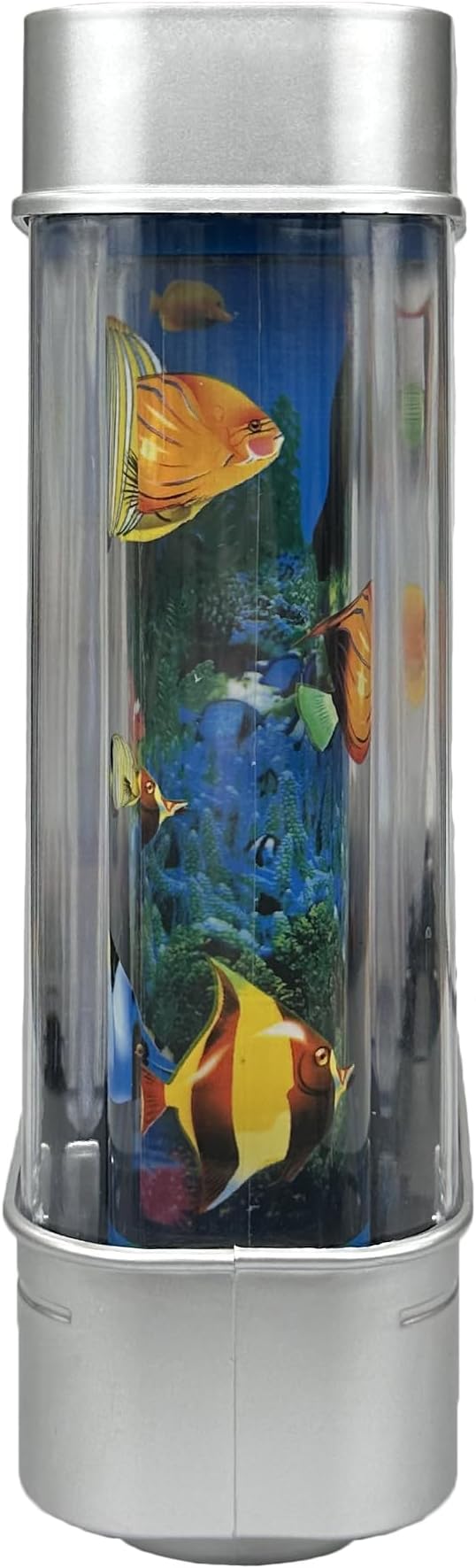 Fake Motion Fish Tank Mini Aquarium, Artificial Tropical Decorative Lamp Night Light with Moving Fish, Gift for Kids(US Plug) - Bloomnest
