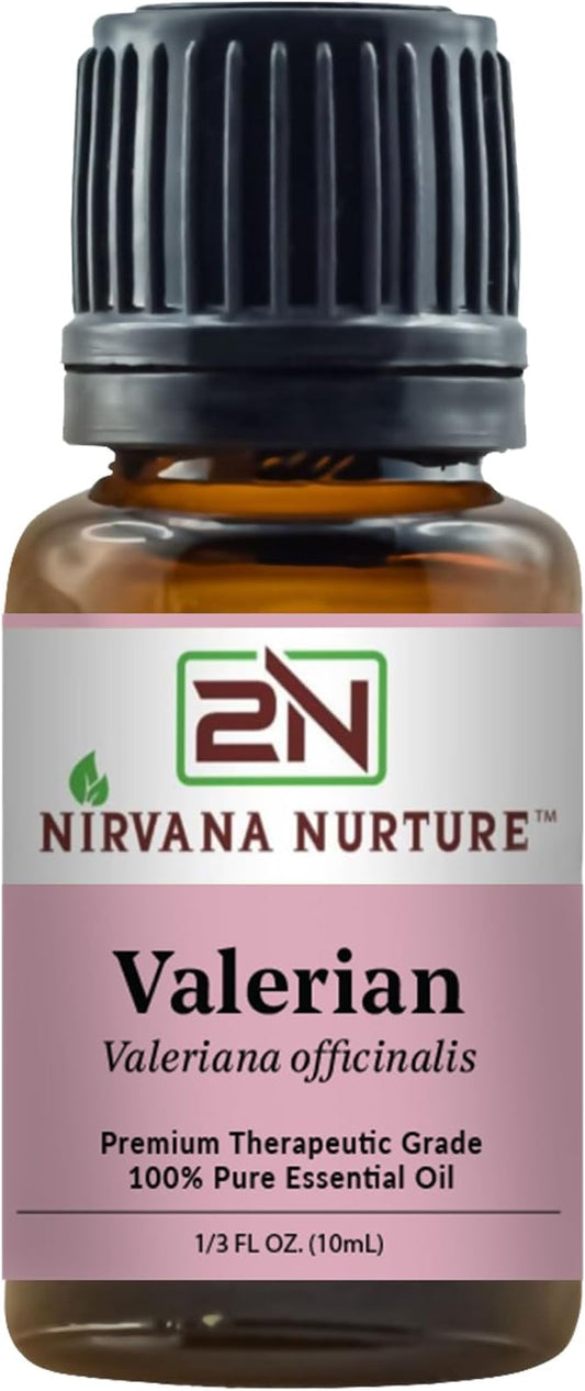 Valerian Essential Oil, 100% Pure Undiluted, Aromatherapy Oil for Diffuser, Hair & Skin Care NirvanaNurture