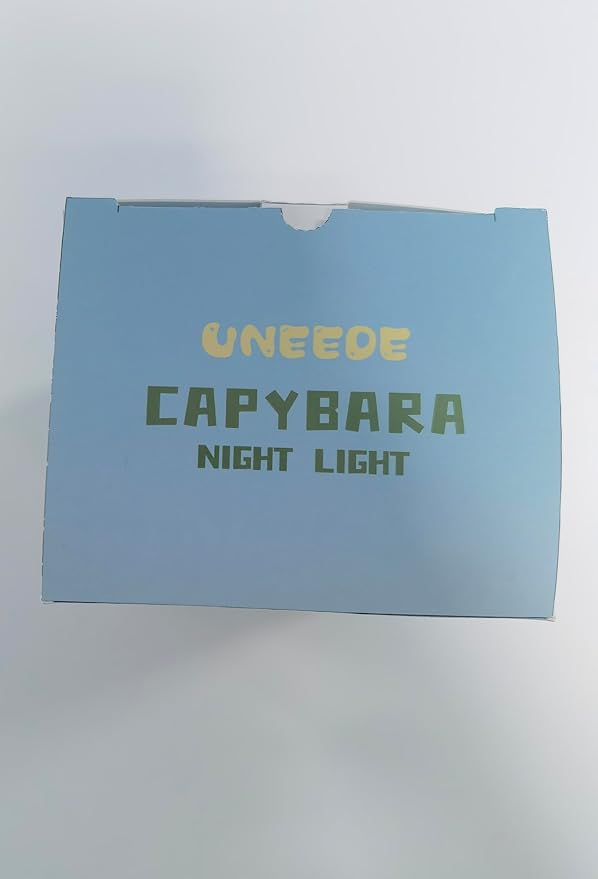 UNEEDE Cute Capybara Night Light, Novelty Animal Silicone Nursery Night Light Rechargeable Table Bedside Lamp with Touch Sensor for Bedroom Living Room Squishy Capybara Stuff Boys Girls Gifts - Bloomnest