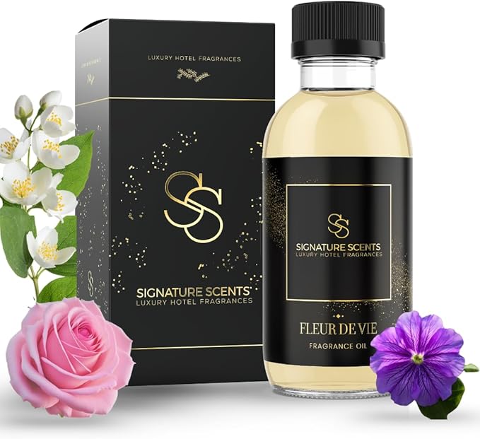 Luxury Hotel Inspired Fragrance Oils for Diffusers - 4.05 Fl Oz with Bonus Samples (4.05 Fl Oz, Fleur De Vie) - Bloomnest