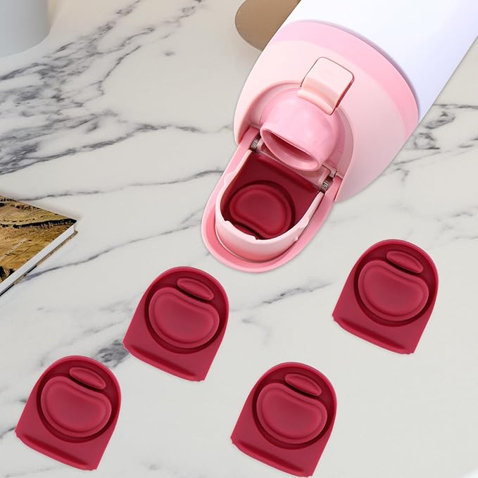 4pcs Replacement Stopper Seal Compatible with Owala FreeSip 24oz 32oz,Water Bottle Lid Insert Cap Silicone Seal Parts for Owala 16/19/24/32/40oz Spout Gasket Mouth piece Accessories F5 Frokolla