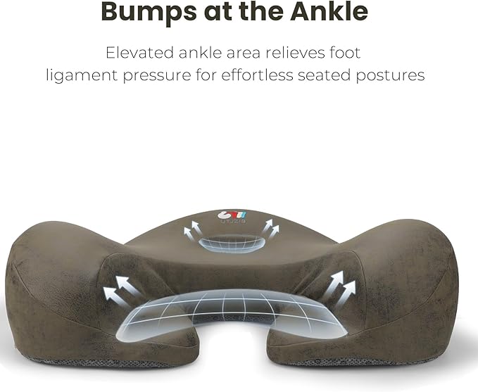 Meditation Cushion & Floor Pillow Seat - Ergonomic Comfortable Memory Foam Set Relieves Numbness Tailbone & Hip Pain from Long Sitting, idea for Reading, Yoga. - Bloomnest