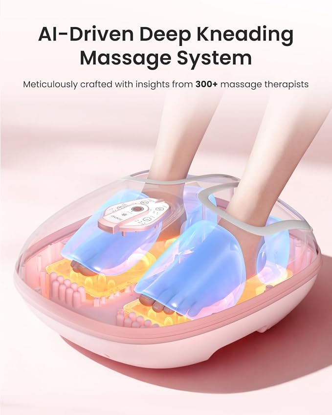 RENPHO Foot Massager Machine with Heat [2026 Upgraded], Shiatsu Foot Massager for Plantar Fasciitis, Birthday Gifts for Women, Wireless Control, Best Gifts for Women/Mom/Wife, PK - Bloomnest
