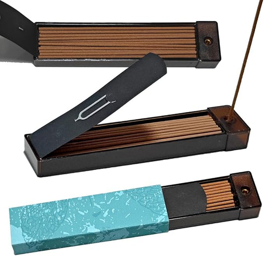 Lavender Incense Sticks with Incense Holder Burner Sandalwood Jasmine Rose Osmanthus Incense Sticks Natural Chinese Incense Sticks Home Fragrance Scent Stick