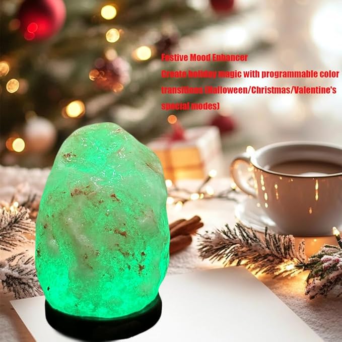 3.5lb Remote Salt Himalayan Salt Lamp 16 Colors, Natural Crystal Salt Rock Lamp Hand Carved Night Lights, USB Salt Crystal Lamp Remote Control Salt Lamp for Home Decor and Gift (3.5lb)