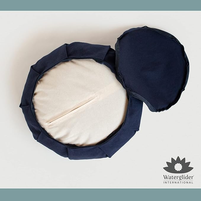 Zafu Meditation Cushion - Eclipse line - Removable Cover and Buckwheat Fill