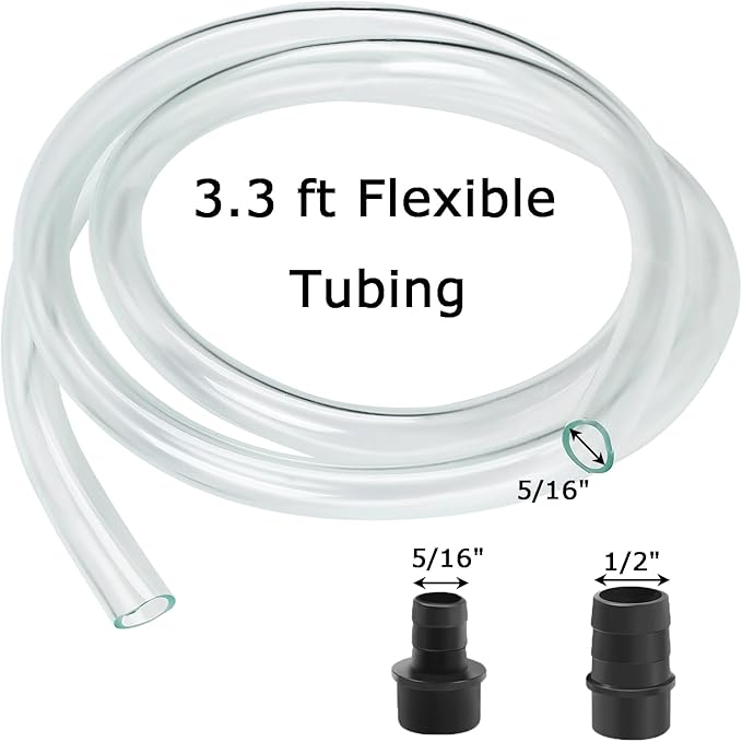 AQUANEAT Small Fountain Pump, 50 GPH Mini Submersible Water Pump with 3.3 ft Tubing, for Aquarium Fish Tank, Pet Water Fountain, Hydroponics, Pond Waterfall Filter Pump - Bloomnest