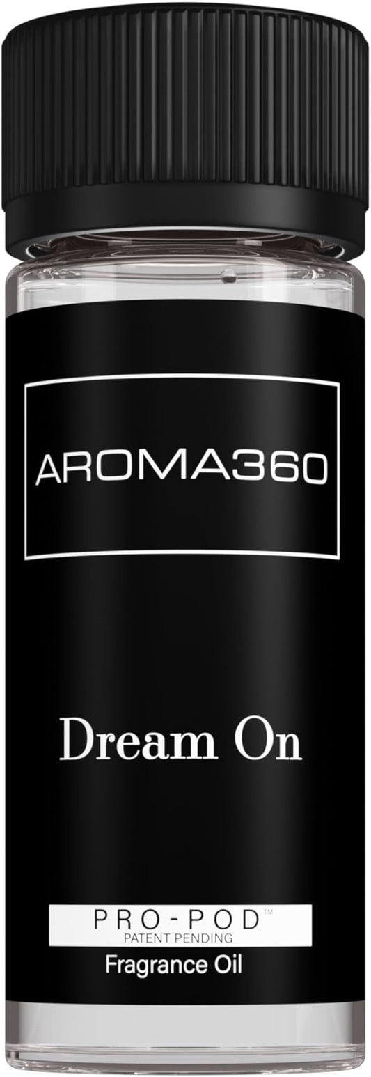 Aroma360 Dream On Pro Pod Fragrance Oil Blend | Hotel Inspired Luxury Essential Oil Diffuser | Aromatherapy Scent Diffuser Oil | White Tea, Aloe Vera, Ginger 1.7 fl oz, 50 mL - Bloomnest