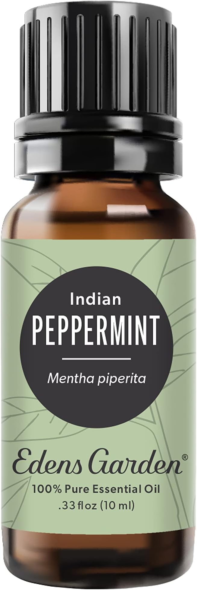 Edens Garden Peppermint- Indian Essential Oil- 100% Pure Premium Grade, Undiluted, Natural, Therapeutic, Aromatherapy, The Best for Diffuser, Face, Candle, Humidifiers 10 ml (.33 fl oz) EdensGarden