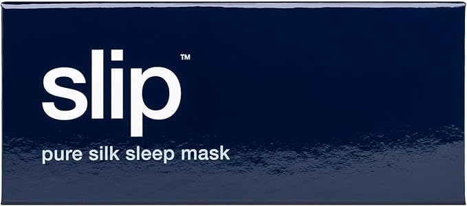 slip Pure Silk Sleep Mask - Navy | 100% Mulberry Silk, Ultra Soft & Comfortable, Blocks Light for Restful Sleep | Adjustable Strap for Perfect Fit, Gentle on Skin & Hair | Ideal Travel Accessory - Bloomnest