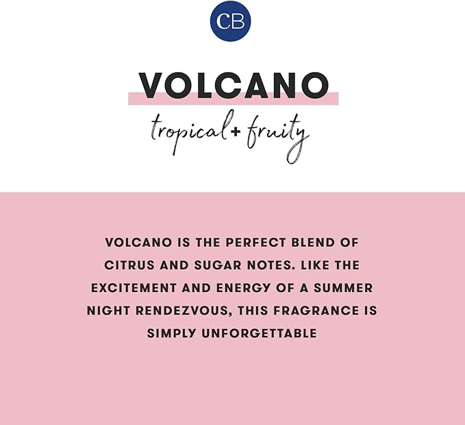 Capri Blue Volcano Scented Candles - Luxury Glass Jar Candles for Home Scented with Tropical Fruit & Sugared Citrus - Soy Wax Blend - Capri Blue Volcano - Jumbo White Color (48 oz) - Bloomnest