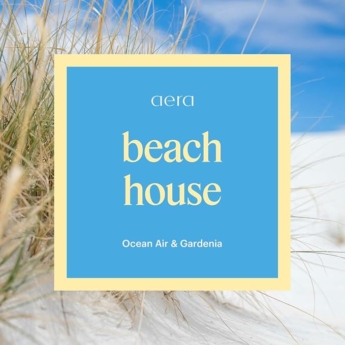 Aera Smart Home Fragrance Diffuser and Beach House Scent Refill Bundle - Alexa Compatible, Hypoallergenic, Family and Pet Safe, App Controlled - Bloomnest