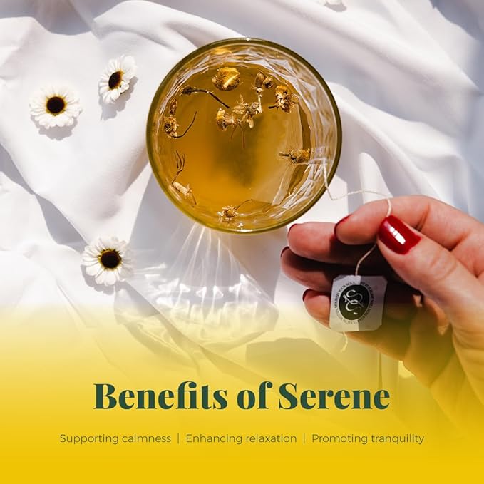 Life by Sublime - Serene USDA Organic Chamomile Tea, 20 Tea Bags, Caffeine-Free Herbal Tea, Promotes Calmness, Relaxation, and Restful Nights, Premium Brazilian Harvest - Bloomnest