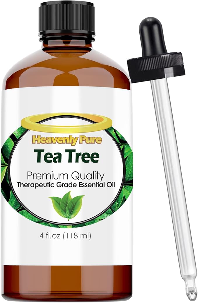 Tea Tree Essential Oil 4 oz Bottle for Candle Making, Aromatherapy, Body, Face, Skin and Hair Care - 118 ml - Tea Tree Oil - Bloomnest