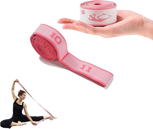 Multi-Loop Stretch Band - Yoga, Pilates, Ballet, and Physical Therapy Stretching Strap for Flexibility, Leg Stretching, and Exercise - Durable Stretching Equipment for Dance and Fitness - Bloomnest