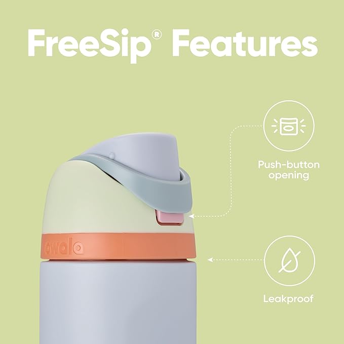 Owala FreeSip Insulated Stainless Steel Water Bottle with Straw for Sports, Travel, and School BPA-Free Sports Water Bottle, 32 oz, Beach House Owala