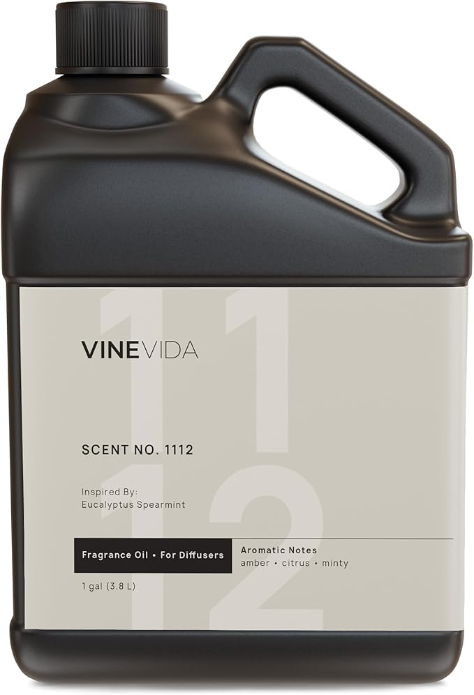 VINEVIDA [128 Fl Oz] Scent NO. 1112 Fragrance Oil for Cold Air Diffusers, Aromatic Notes of Amber Citrus Spearmint, Essential Oils for Diffuser Oil Refill & Air Freshener Room Spray - Bloomnest
