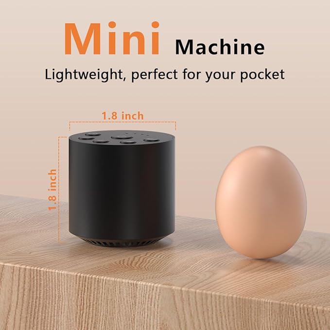 Color Noise Sleep White Noise Portable Sound Machines with 30 Soothing Sounds 32 Levels Volume Compact 4 Timer Options Auto-Off and Memory Function for Travel Home Everyone