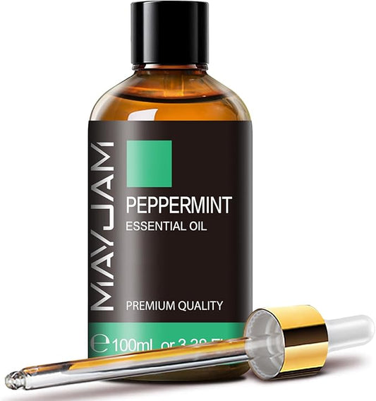 Peppermint Essential Oil - Huge 3.38 Fl Oz - Premium Grade Peppermint Oil Essential Oil for Diffuser, Hair Care, Skin Care, Aromatherapy, Massage, Soap and Candle Making - Bloomnest