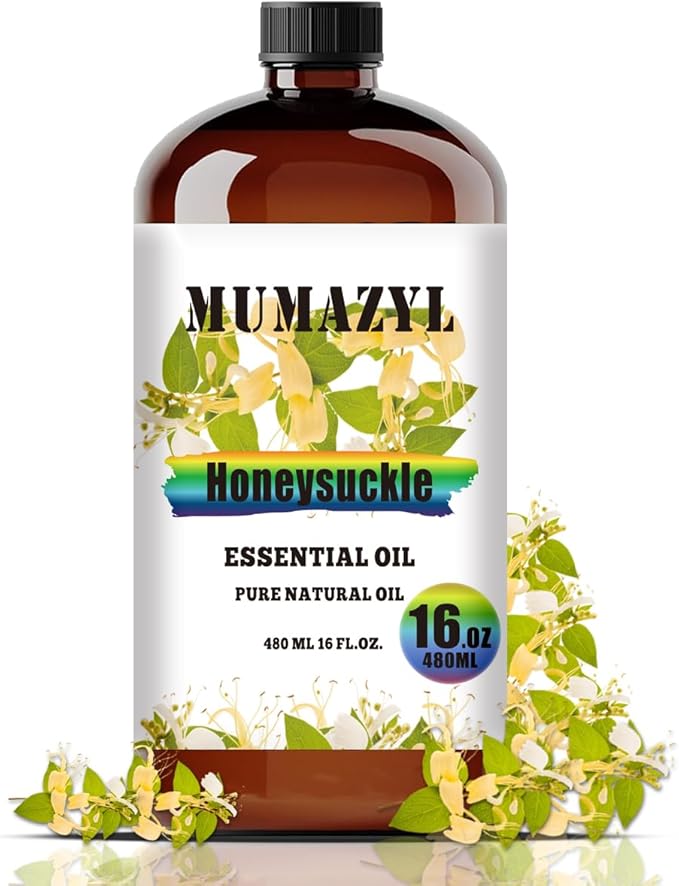 Honeysuckle Essential Oil, Honeysuckle Oil 16 Fl Oz 480ML for Diffuser Humidifier Yoga Cleaning DIY Candle Soap Making Essential Oils - Bloomnest