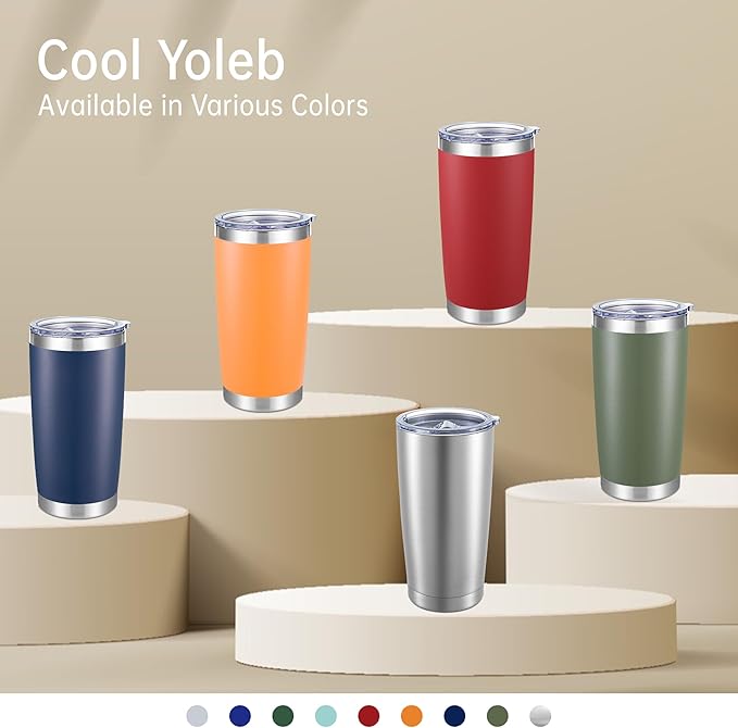 20 oz Tumbler Stainless Steel Tumblers with Lid Double Wall Vacuum Insulated Coffee Mug 20oz Powder Coated Cup for Hot and Cold Drinks, Army Green, 1 pack - Bloomnest