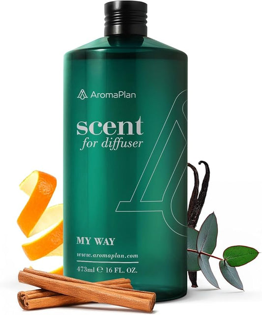 AromaPlan Hotel Scents My Way 16 Fl Oz (473ml), Home Luxury Aroma & Hotel Diffuser Oil- Hotel Diffuser Oil for Aromatherapy- USA Made, Bigger Bottle, Bolder Aroma & Longer Lasting - Bloomnest